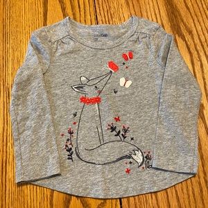 BabyGap Long-Sleeved Gray T-Shirt